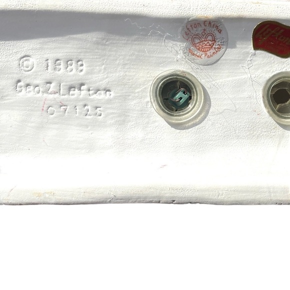 LEFTONCHRISTMAS Village train,vintage, ceramic,1989,excellent condition, signed - Picture 8 of 9